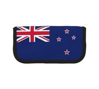 GaxfjRu Trousse à crayons en toile avec motif drapeau de la Nouvelle-Zélande - Rangement organisé pour pique-nique et usage quotidien - Trousse de maquillage - Porte-crayons