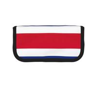 GaxfjRu Trousse à crayons en toile avec motif drapeau du Costa Rica - Rangement organisé pour pique-nique et usage quotidien - Trousse de maquillage - Porte-crayons