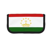 GaxfjRu Trousse à crayons en toile avec motif drapeau du Tadjikistan - Rangement organisé pour pique-nique et usage quotidien - Trousse de maquillage - Porte-crayons