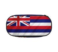 GaxfjRu Trousse à crayons grande capacité avec drapeau d'Hawaï imprimé américain pour la maison, le collège, le bureau pour adultes