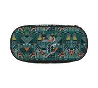 GaxfjRu Trousse à crayons grande capacité avec imprimé animaux verts pour la maison, le collège, le bureau, pour adultes