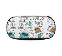 GaxfjRu Trousse à crayons grande capacité avec imprimé café délicieux pour la maison, l'université, le bureau pour adultes