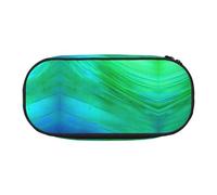 GaxfjRu Trousse à crayons grande capacité avec motif imprimé bleu sarcelle pour la maison, l'université, le bureau pour adultes