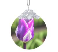 GaxfjRu Tulipe violette pour décoration d'intérieur, pendentif à suspendre pour sapin de Noël