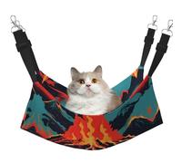 GaxfjRu Volcano - Hamac réglable pour chat - Perchoir pour fenêtre - En velours confortable - Pour chatons