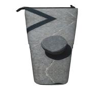 GaxfjRu Zen Stone Print Portable Telescoping Pencil Bag Organizer with Multiple Slots for Writing Tools Accessories