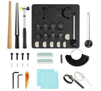 GAXPAK Outil de cintrage d'anneaux, Machine à fabriquer des anneaux en cuillère, Kit de fabrication de bijoux avec matrices en nylon, complet d'outils de cintrage d'anneaux Kit de mesure d'anneauxs