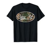 Gay AF. Camouflage Vintage Pride Aesthetic Graphic T-Shirt