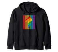 Gay America Football Pride Month LGBT Rainbown Flag Sweat à Capuche