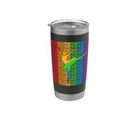 Gay Ballet Dance Pride Month LGBT Rainbown Flag Gobelet isotherme en acier inoxydable double paroi