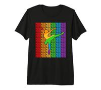 Gay Ballet Dance Pride Month LGBT Rainbown Flag T-Shirt Haut de Gamme