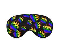 Gay Bear Pride Paw Sleep Eye Mask Cute Blindfold Eye Covers Eyeshade for Women Men Gifts