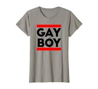 Gay Boy CSD Idée Cadeau drôle LGBT T-Shirt, Femme, Ardoise, L