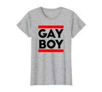 Gay Boy CSD Idée Cadeau drôle LGBT T-Shirt, Femme, Gris Chiné, 3XL