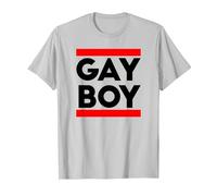 Gay Boy CSD Idée Cadeau drôle LGBT T-Shirt, Homme, Argent, M