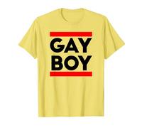 Gay Boy CSD Idée Cadeau drôle LGBT T-Shirt, Homme, Citron, 3XL