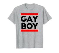 Gay Boy CSD Idée Cadeau drôle LGBT T-Shirt, Homme, Gris Chiné, S