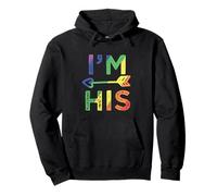 Gay Couple Matching I'm His LGBT Pride Sweat à Capuche