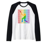 Gay Cricket Pride Month LGBT Rainbown Flag Manche Raglan