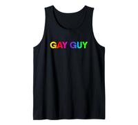 Gay Guy Yay Gay LGBT Pride Love is Love is Love Rainbow Queer Life Débardeur