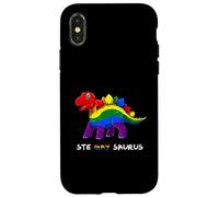 Gay LGBTQ SteGAYsaurus Coque pour iPhone X/XS