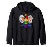 Gay Polish Eagle LGBT Pride Sweat à Capuche