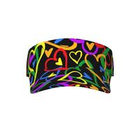 Gay Pride Casquette de protection anti-UV respirante Motif arc-en-ciel