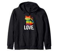 Gay Pride - Chat mignon ou chaton - Arc-en-ciel LGBTQ+ Sweat à Capuche