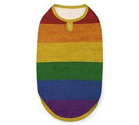 Gay Pride Drapeau Animaux Chemise Gilet Mignon Chien Débardeur Doux sans Manches T-Shirt pour Chiot Chat Chat XL