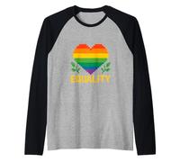 Gay Pride Equality Rainbow Pride LGBTQ+ Manche Raglan