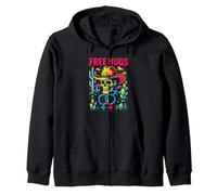 Gay Pride Free Hugs Cowboy Skull Cool Rainbow LGBTQ+ Sweat à Capuche