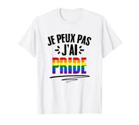 Gay Pride Je Peux Pas J'ai Pride Arc En Ciel LGBT Gay T-Shirt