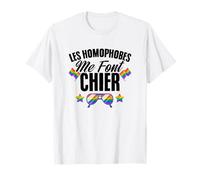 Gay Pride Les Homophobes Me Font Arc En Ciel LGBT T-Shirt