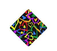 Gay Pride Lot de 10 feuilles de désodorisant pour voiture avec corde Motif arc-en-ciel