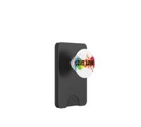 Gay Pride Love is Love LGBTQ Flag Love Always Wins LGBT PopSockets PopWallet pour MagSafe