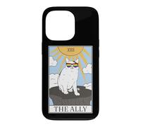 Gay Pride Lunettes de Soleil Ally Cat Tarot Card Coque pour iPhone 13 Pro