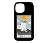 Gay Pride Lunettes de Soleil Ally Cat Tarot Card Coque pour iPhone 13 Pro Max