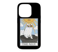 Gay Pride Lunettes de Soleil Ally Cat Tarot Card Coque pour iPhone 14 Pro