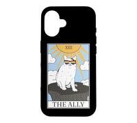 Gay Pride Lunettes de Soleil Ally Cat Tarot Card Coque pour iPhone 16