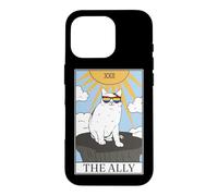 Gay Pride Lunettes de Soleil Ally Cat Tarot Card Coque pour iPhone 16 Pro