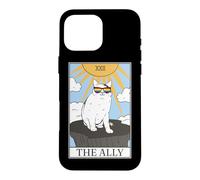 Gay Pride Lunettes de Soleil Ally Cat Tarot Card Coque pour iPhone 16 Pro Max