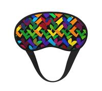 Gay Pride Masque de sommeil arc-en-ciel pour homme et femme - Doux et confortable - Occultant - Pour voyage, yoga, sieste, travail