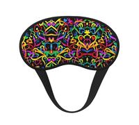 Gay Pride Masque de sommeil pour les yeux à imprimé arc-en-ciel doux et confortable pour homme et femme pour dormir, voyage, travail de nuit