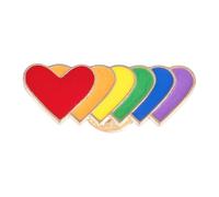 Gay Pride Pins Broches Pride Badges égalité Accessoires Parade | Lot pin émail gay Pride badges Égalité cœur drapeau accessoire Marche des Fiertés cadeau mode