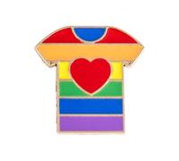 Gay Pride Pins Broches Pride Badges égalité Accessoires Parade | Lot pin émail gay Pride badges Égalité cœur drapeau accessoire Marche des Fiertés cadeau mode