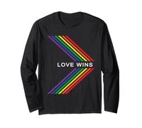 Gay Pride Rainbow Equality Love gagne Stripe Arrow Manche Longue
