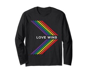 Gay Pride Rainbow Equality Love gagne Stripe Arrow Manche Longue