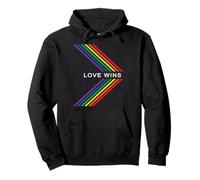 Gay Pride Rainbow Equality Love gagne Stripe Arrow Sweat à Capuche