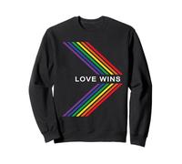 Gay Pride Rainbow Equality Love gagne Stripe Arrow Sweatshirt