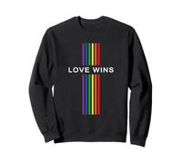 Gay Pride Rainbow Equality Love Wins Stripes Sweatshirt